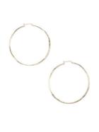 Sole Society Goldtone And Glass Stone Hoop Earrings