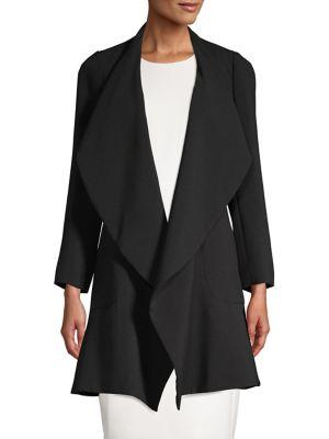 Anne Klein Spread Collar Topper Jacket