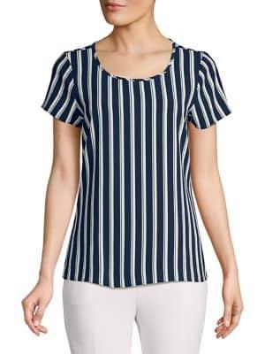 Vero Moda Sasha Striped Short Sleeve Top