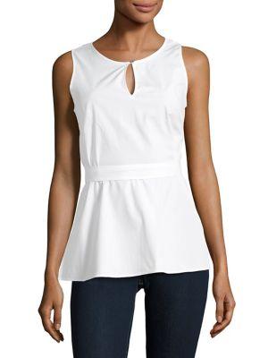 Ellen Tracy Sleeveless Belted Top