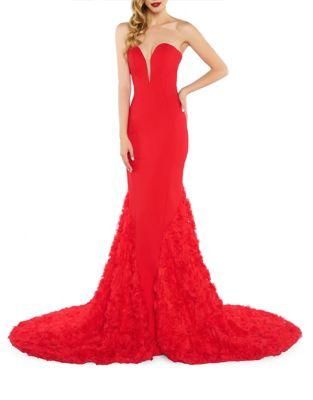 Mac Duggal Strapless Sweetheart Gown