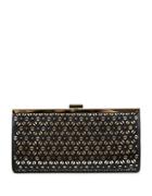 Jessica Mcclintock Laura Perforated Frame Convertible Clutch