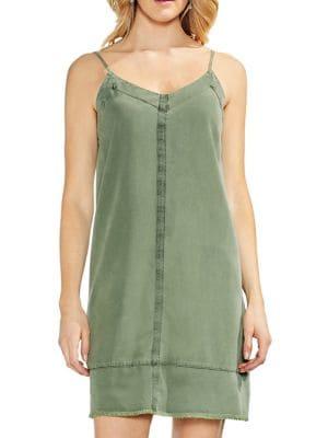 Vince Camuto Spaghetti Strap Tencel Dress