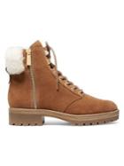 Michael Kors Rosario Shearling-lined Suede Hiking Boots