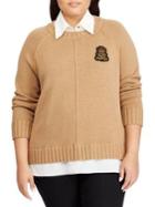 Lauren Ralph Lauren Plus Plus Size Bullion-patch Layered Sweater