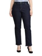 Lauren Ralph Lauren Plus Plus Size Stretch Premier Straight Jeans
