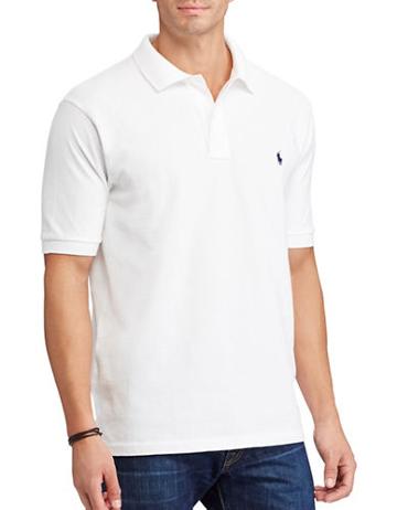 Polo Big And Tall Solid Classic-fit Cotton Polo
