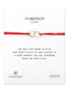Dogeared Friendship Two-ring String Bracelet