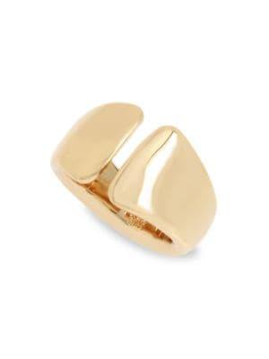 Robert Lee Morris Soho Mosaic Goldtone Sculptural Ring