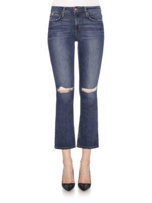 Joe's Jeans Olivia Cropped Flare Jeans With Knee Slits