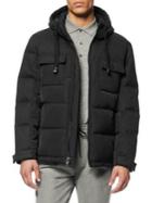 Marc New York Hopkins Quilted Hooded Down-filled Trucker Jacket