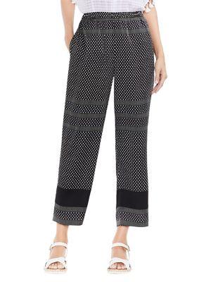 Vince Camuto Diamond Geo Pane Wide-leg Pants