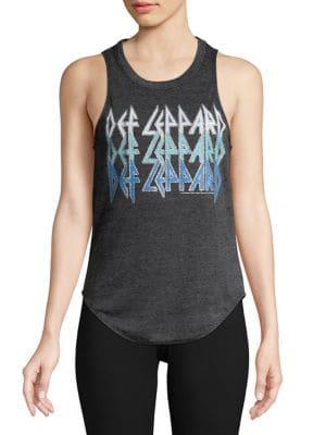 Chaser Printed High-low Tank Top