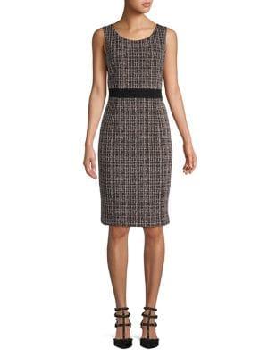 Nipon Boutique Jacquard Waistline Sheath Dress