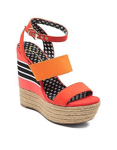Jessica Simpson Cosset Color-block Platform Wedge Sandals