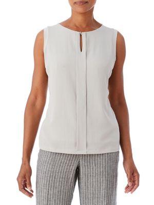 Olsen Woven Front Sleeveless Top