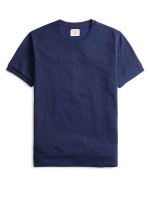 Brooks Brothers Red Fleece Rib-trimmed Cotton Tee