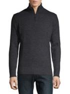 Black Brown Heathered Turtleneck Sweater
