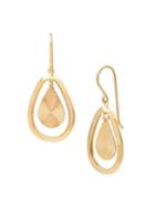 Lord & Taylor 14k Yellow Gold Hollow Teardrop Earrings