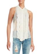 Free People Ruffle-front Blouse