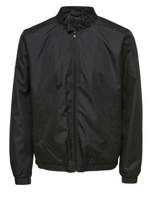 Only And Sons Stand Collar Zip Up Bomber Jacket