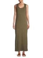 Lord & Taylor Scoop Neck Maxi Dress