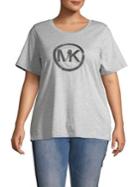 Michael Michael Kors Plus Sequin Circle Logo Tee