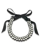 1st And Gorgeous Faux Pearl Bib Necklace