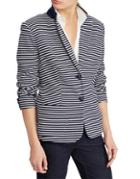 Lauren Ralph Lauren Petite Striped Long-sleeve Jacket