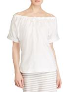 Lauren Ralph Lauren Ruched-neck Top