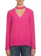 1.state Long Sleeve Bar Neck Blouse