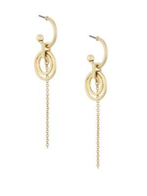 Laundry By Shelli Segal Double Hoop Linear Earrings