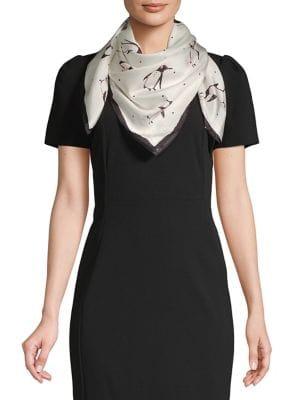 Kate Spade New York Penguin Square Silk Scarf