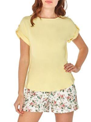 Dorothy Perkins Roll-sleeve Turn Back Tee