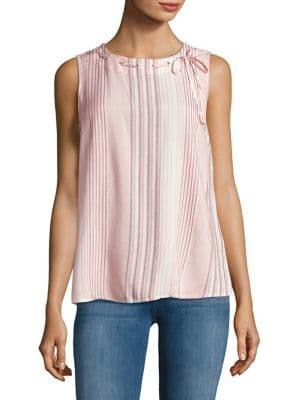 Ivanka Trump Variegated Striped Tank Top
