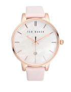 Ted Baker London Classic Stainless Steel And Leather Watch