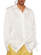 Mango Cuarzo-a Satin Button-down Shirt