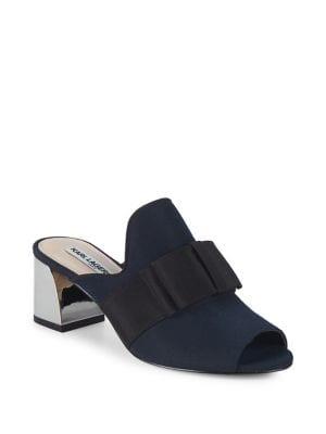 Karl Lagerfeld Paris Fern Bow Mules