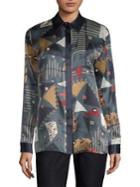 Lafayette 148 New York Sabel Silk Blouse
