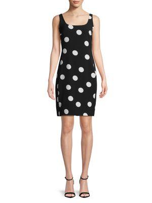 Karl Lagerfeld Paris Polka Dot Sheath Dress