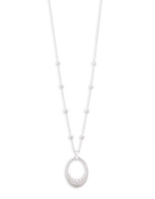 Nadri Crystal Long Pendant Necklace