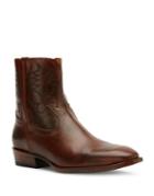 Frye Miles Western Leather Ankle Boots