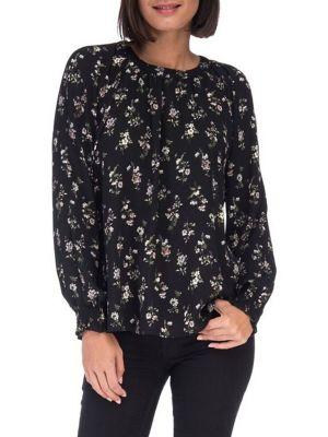 B Collection By Bobeau Kayla Long Sleeve Blouse