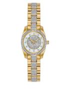 Bulova Crystal, Mother-of-pearl, & Stainless Steel Bracelet Watch