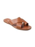 Kensie Nola Leather Crisscross Sandals