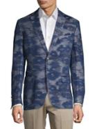 Tallia Orange Denim Camo Blazer
