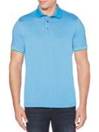 Perry Ellis Regular-fit Striped Short-sleeve Polo