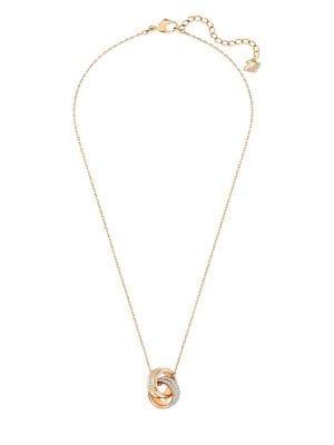 Swarovski Further 18k Rose-goldplated Pendant Necklace