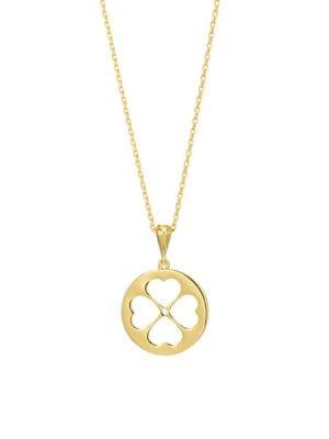 Kate Spade New York 12k Goldplated Cutout Hearts Pendant Necklace