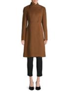 Calvin Klein Mockneck Wool-blend Coat